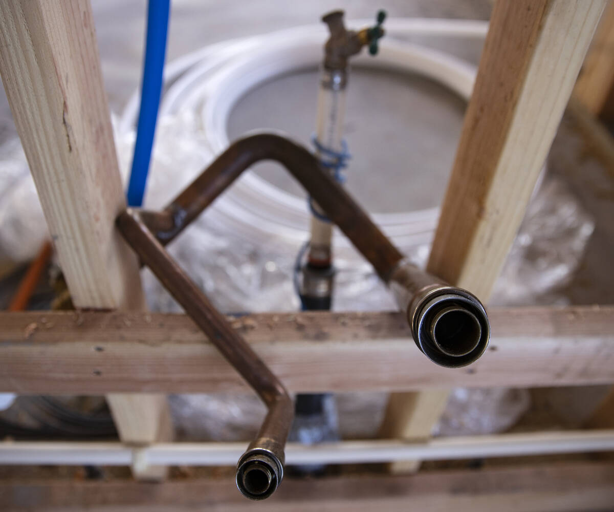 Uninstalled plumbing pipes are seen at Lennar at Heritage at Stonebridg, the newest 55+ active ...
