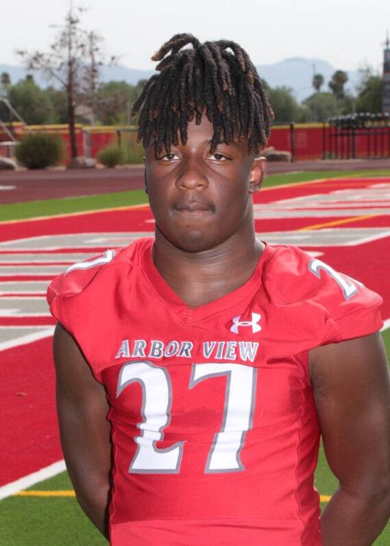 Arbor View's Makhai Donaldson is a member of the Nevada Preps All-Southern Nevada football team.