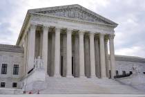 The Supreme Court is seen on the first day of the new term, in Washington, Oct. 4, 2021. (AP Ph ...