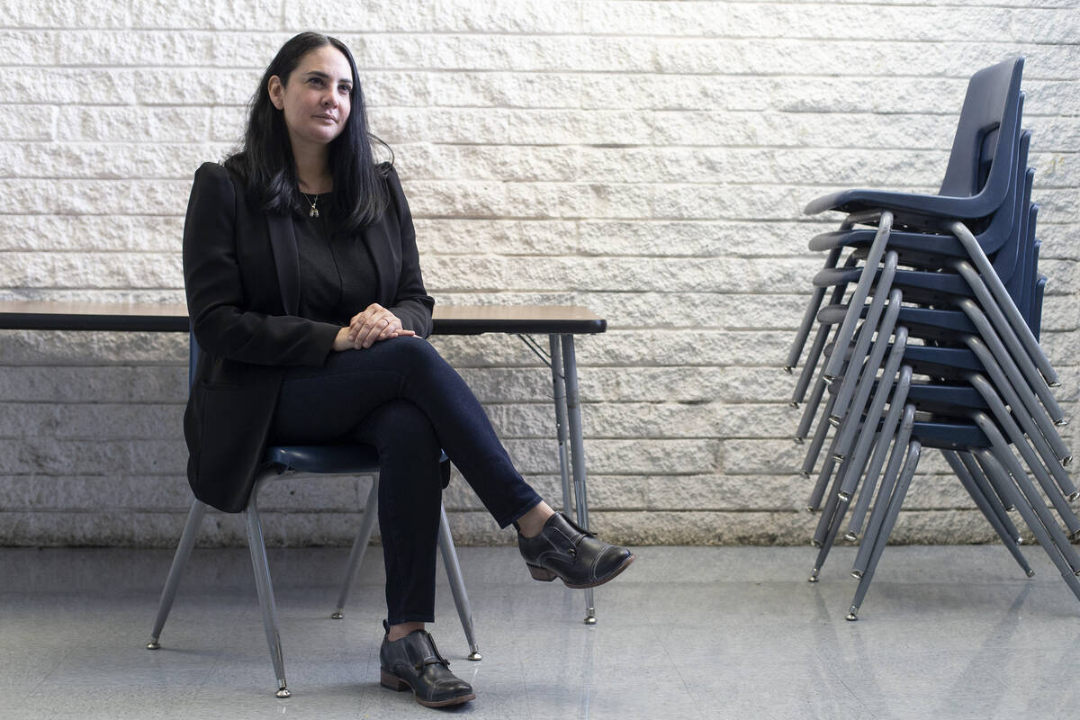 Michelee Quiroz Cruz-Crawford, principal at Ronnow Elementary School, at the school on July 30, ...