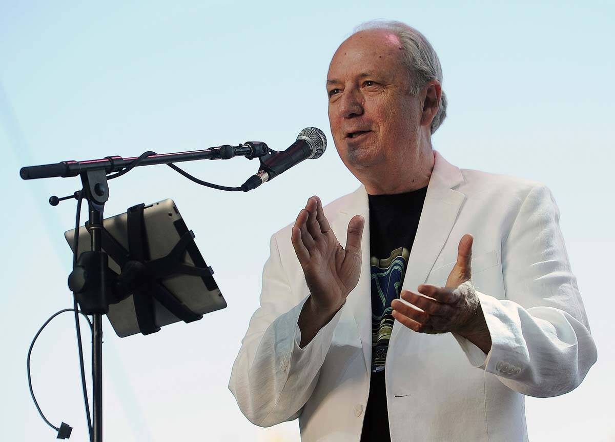 Michael Nesmith of The Monkees performs at the 2014 Stagecoach Music Festival in Indio, Calif., ...
