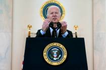 President Joe Biden speaks. (AP Photo/Evan Vucci)