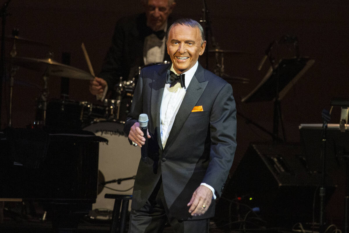 Bob Anderson performs onstage as Frank Sinatra for 'One More For The Road' at Carnegie Hall on ...