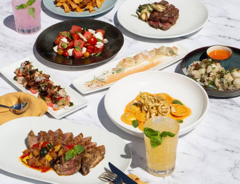 A grouping of dishes from Brezza's menu. (Shane Judge @thelvfe)