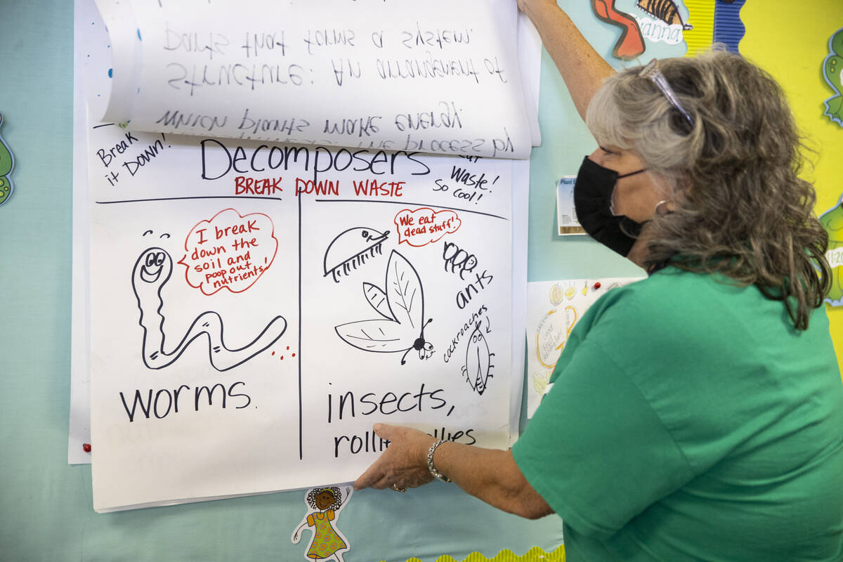 Lisa Mullinix, gardening humanities teacher, talks about teaching students at Dearing Elementar ...