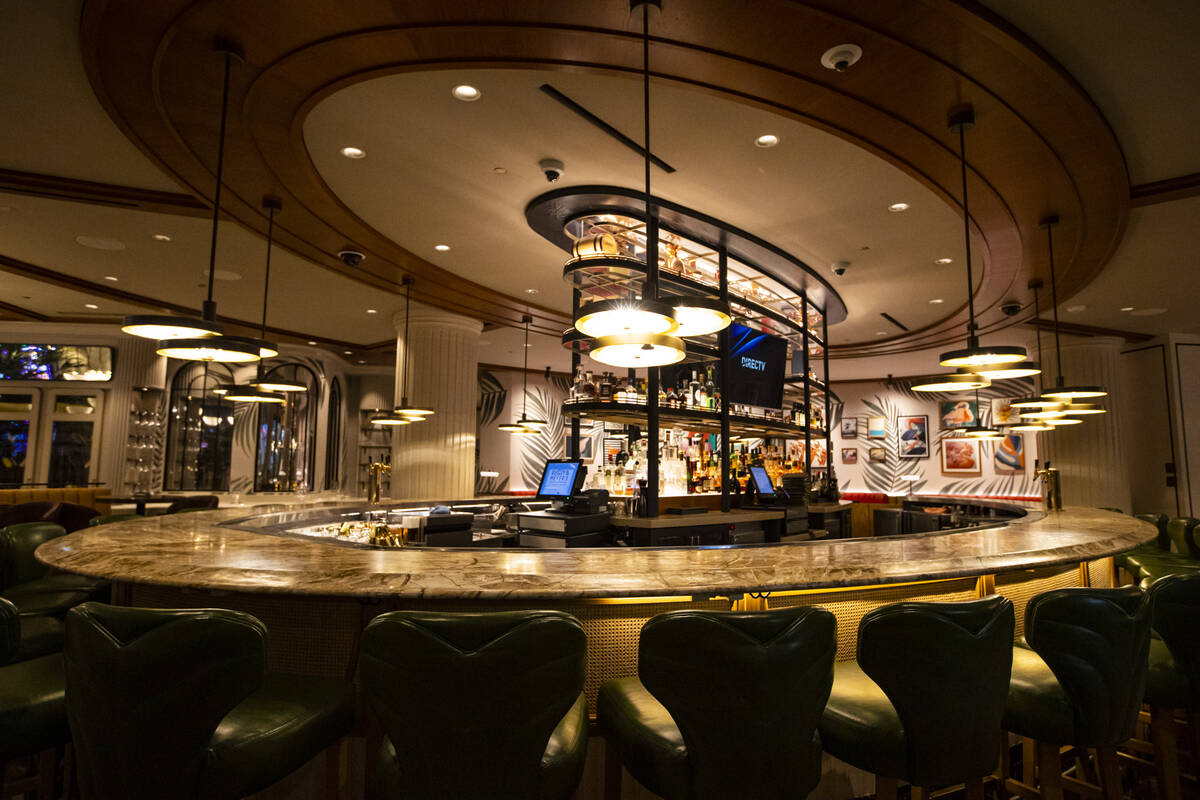 The bar at the Bugsy & Meyers restaurant, which opened last year, at the Flamingo in Las Ve ...