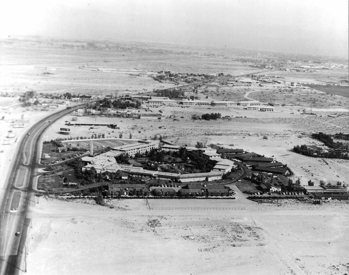 The Flamingo hotel-casino pictured in 1952. (Review-Journal file)