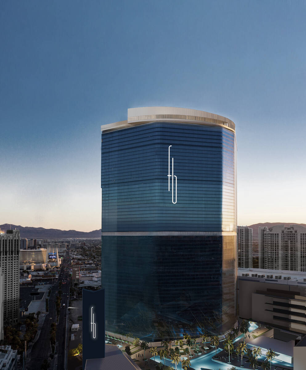 An artist's rendering of Fontainebleau Las Vegas, which is scheduled to open in 2023. (Fontaine ...