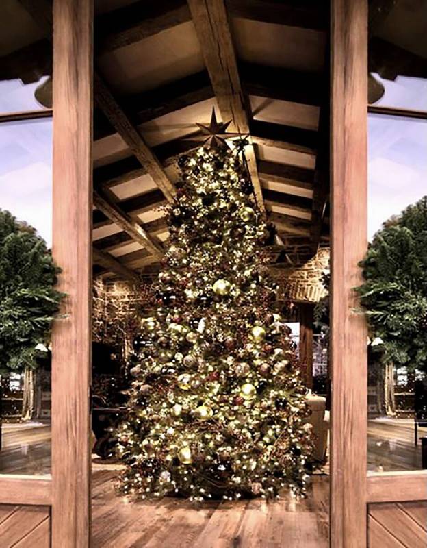 Trees are placed in many areas of the home. (Christopher Todd)