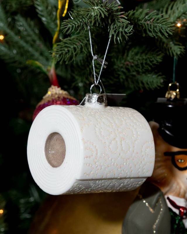 Some tree ornaments are humorous. ((Tonya Harvey/Real Estate Millions)