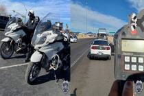 North Las Vegas police arrested Juawane Golden, 25, for driving 131 mph on Interstate 15 betwee ...