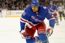 New York Rangers right wing Ryan Reaves during the second period of an NHL hockey game against ...