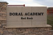 Doral Academy Red Rock Elementary School is seen on Friday, Feb. 28, 2020, in Las Vegas. (Bizua ...