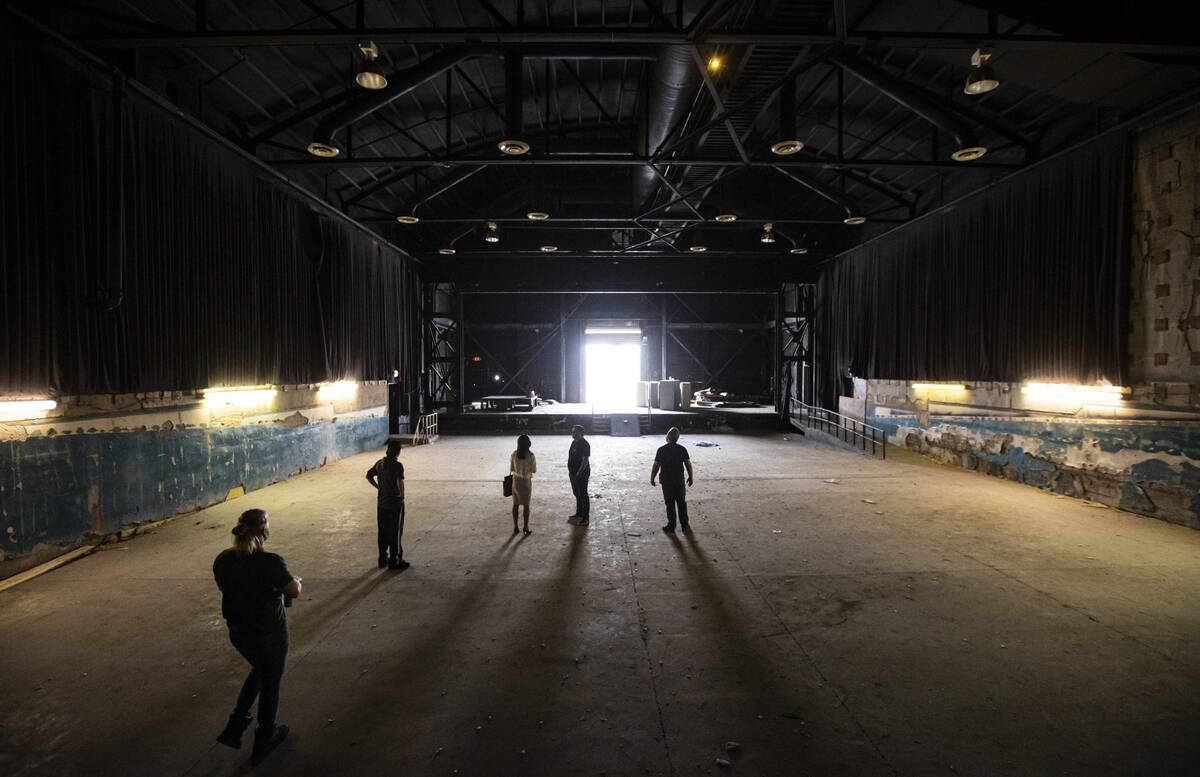 A view inside the Huntridge Theater the day after Dapper Companies founder and developer J Dapp ...