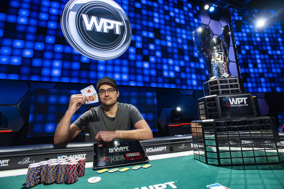 Taylor Black after winning the World Poker Tour's Five Diamond World Poker Classic on Sunday, D ...