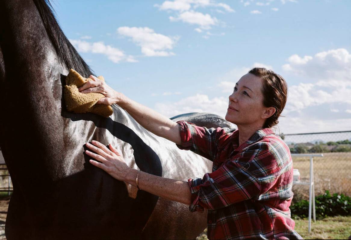 This image released by Sony Pictures Classics shows Molly Parker in a scene from "Jockey.& ...