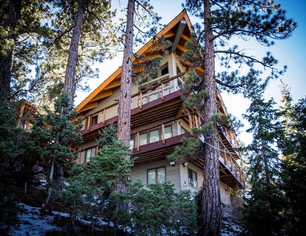The custom-built cabin features fire-resistant exterior using insulated concrete form (ICF) con ...