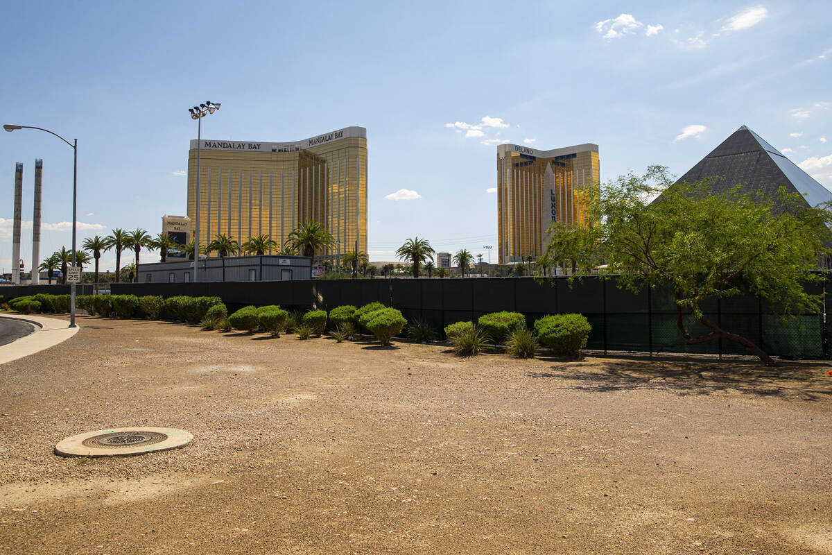 A view of some of the two acres of land, near Reno Avenue and Giles Street, that was donated by ...