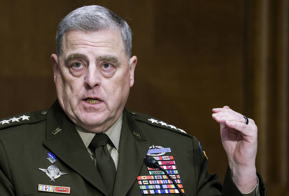 Chairman of the Joint Chiefs Chairman Gen. Mark Milley testifies before a Senate Appropriations ...