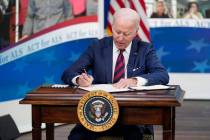 President Joe Biden signs the "Accelerating Access to Critical Therapies for ALS Act" ...