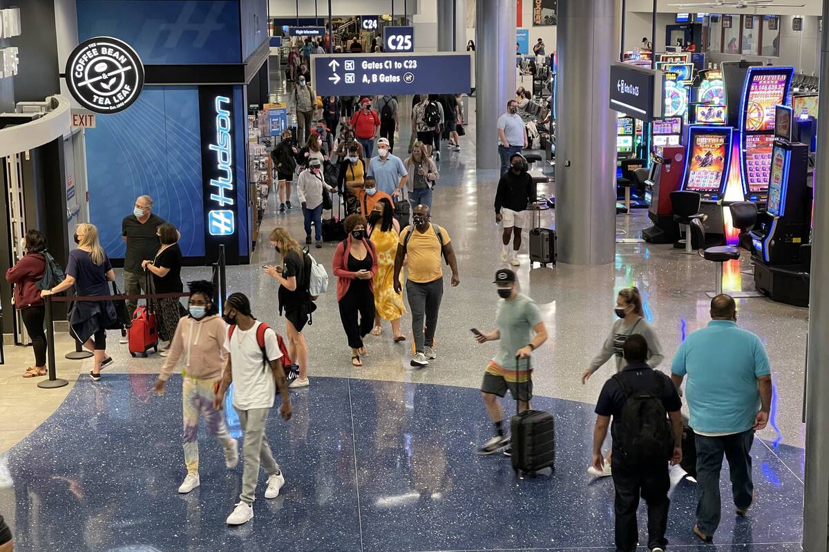 Harry Reid International Airport had 3.98 million travelers passing through its gates in Novemb ...
