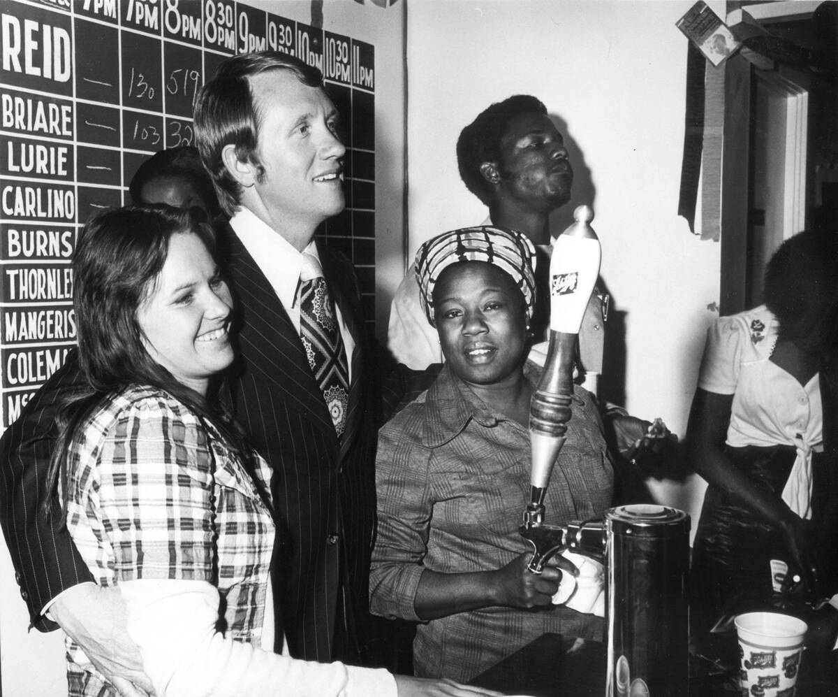 Harry Reid runs for mayor of Las Vegas in May of 1975. Reid lost to Bill Briare. (Review-Journa ...