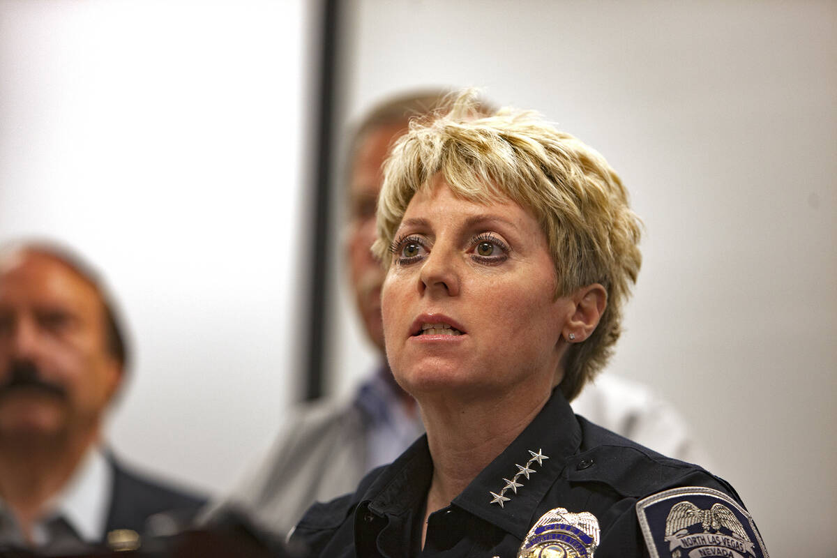 North Las Vegas Police Department Chief Pamela Ojeda discusses new discoveries in the case of t ...