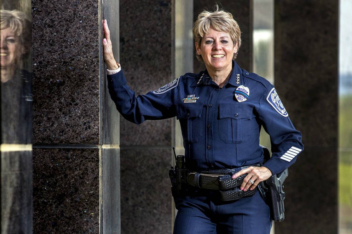 North Las Vegas Police Chief Pamela Ojeda at North Las Vegas City Hall on Thursday, Aug. 12, 20 ...