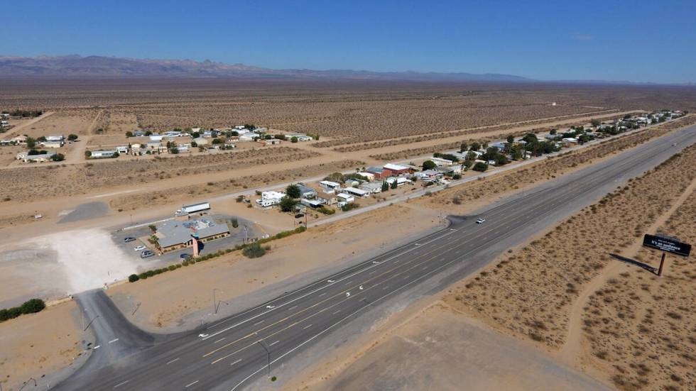 Cal-Nev-Ari, een stad langs de US Highway 95 ten zuiden van Las Vegas, gaat van start op donderdag 26 augustus 2021 ...