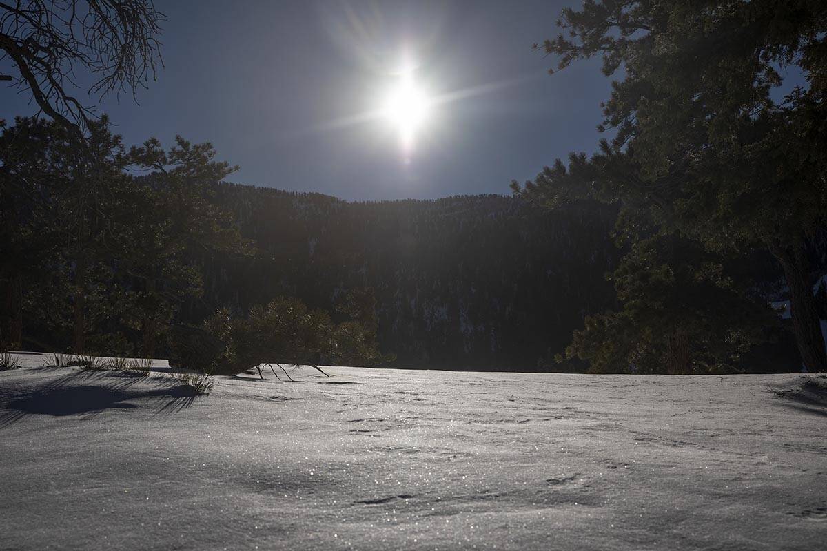 Mountain snow could make travel difficult near Las Vegas