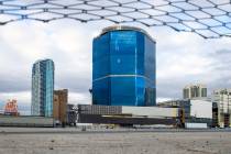 Exterior of the Fontainebleau Las Vegas on Wednesday, Dec. 29, 2021. (L.E. Baskow/Las Vegas Rev ...