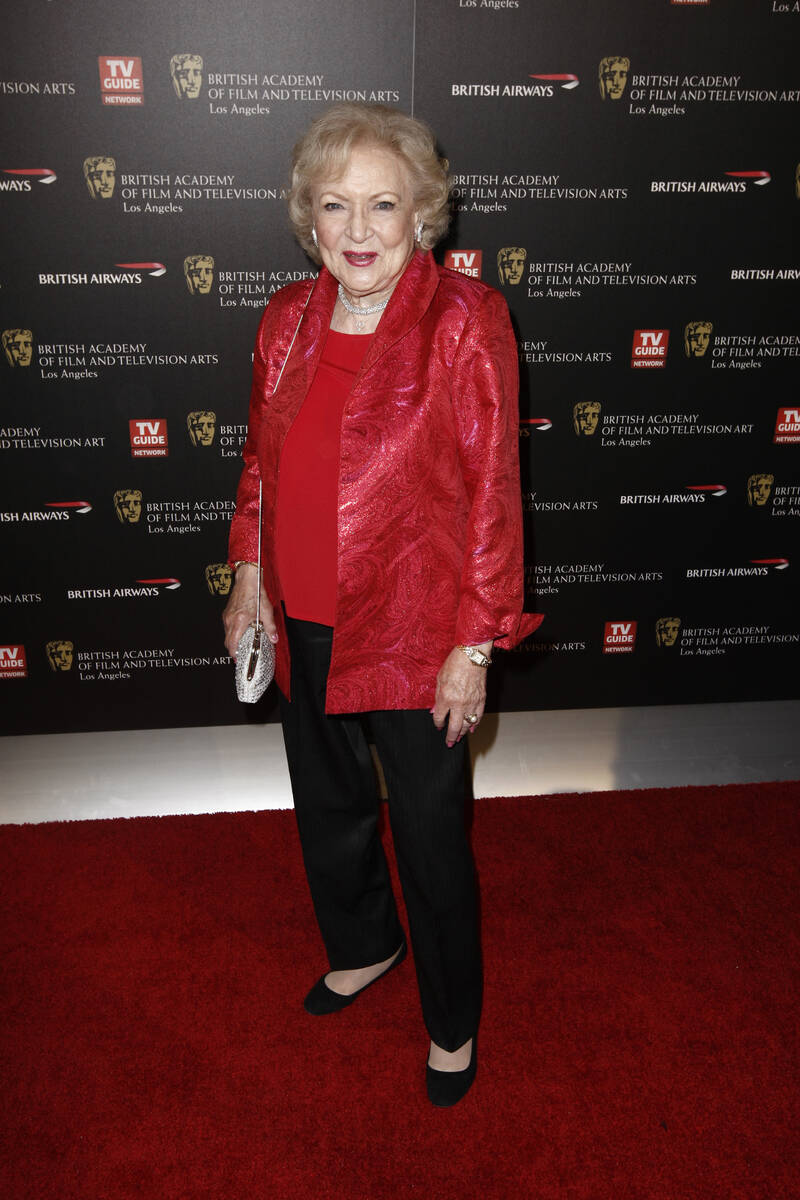 Betty White arrives at the 18th Annual BAFTA Los Angeles Britannia Awards in Los Angeles on Thu ...
