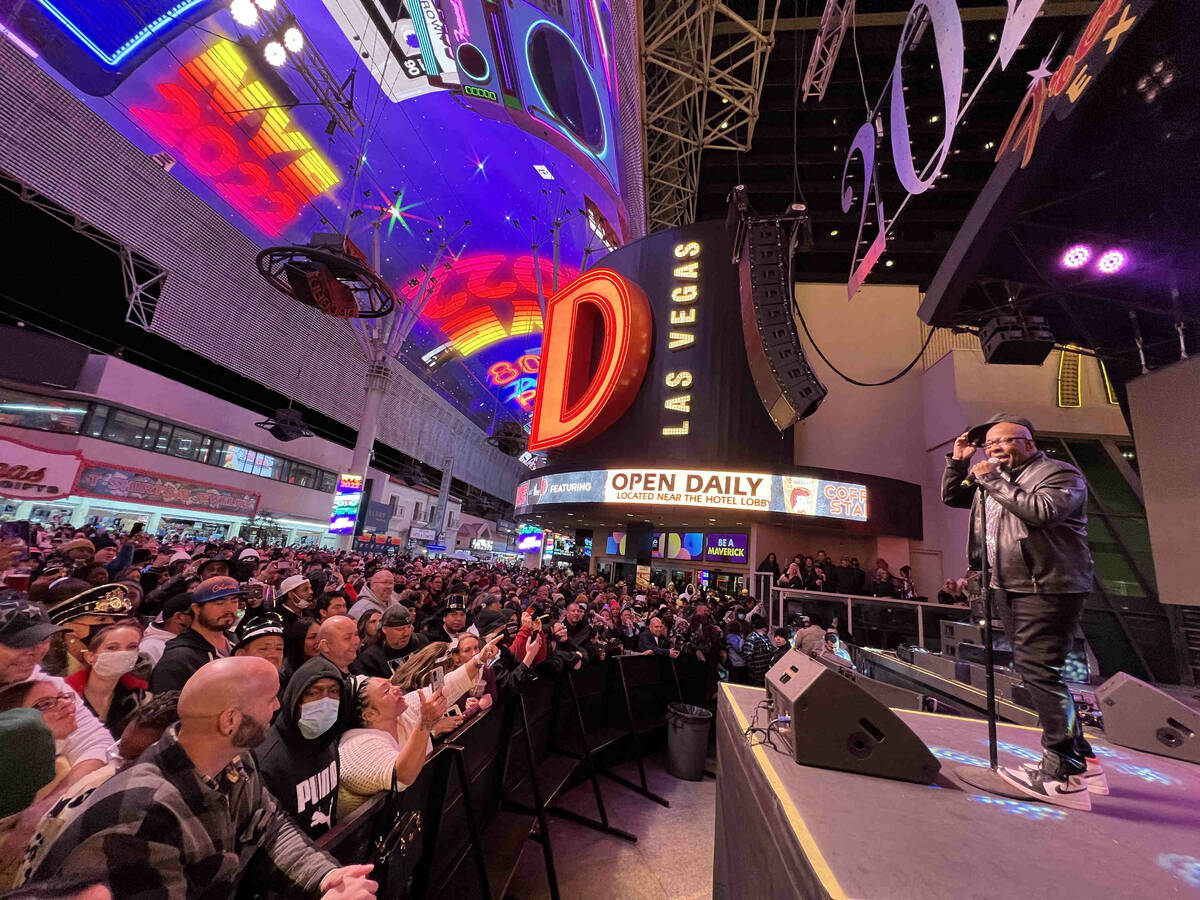 Bobby Brown performs on New Yearճ Eve at the Fremont Street Experience in downtown Las Ve ...