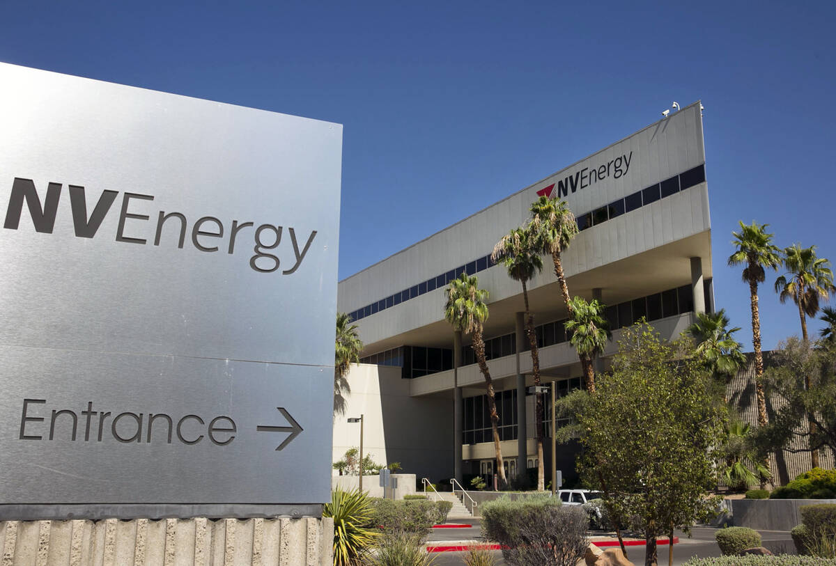 NV Energy's headquarters building on 6226 W. Sahara Ave., in Las Vegas. (Bizuayehu Tesfaye/Las ...