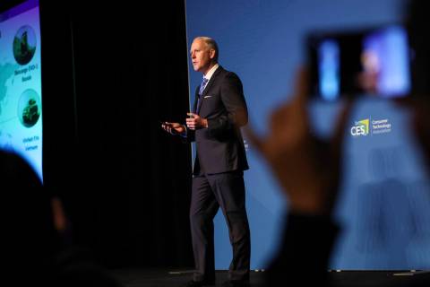 Steve Koenig, vice president of research at the Consumer Technology Association, speaks during ...