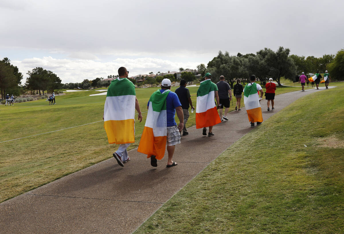 Seamus Power's fans follow him during the third round of the Shriners Hospitals for Children Op ...