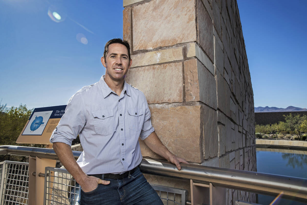 Daniel Gerrity, a microbiologist for the Southern Nevada Water Authority, on Wednesday, Nov. 18 ...