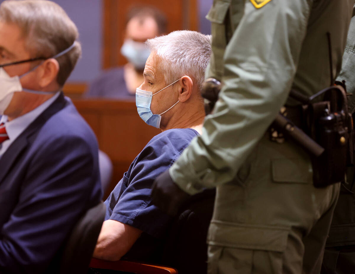 Eric Holland appears in court during a bail hearing at the Regional Justice Center in downtown ...