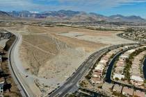 An aerial view of land that Summerlin developer Howard Hughes Corp. recently sold for $135 mill ...