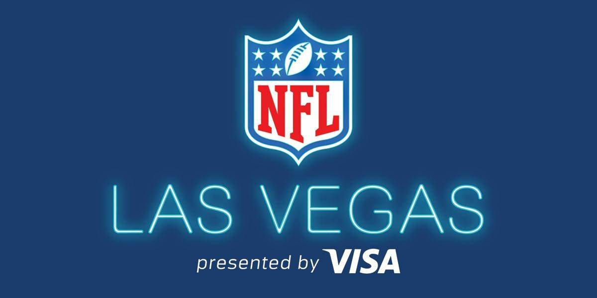 The logo for the new NFL Las Vegas presented by Visa store (courtesy)