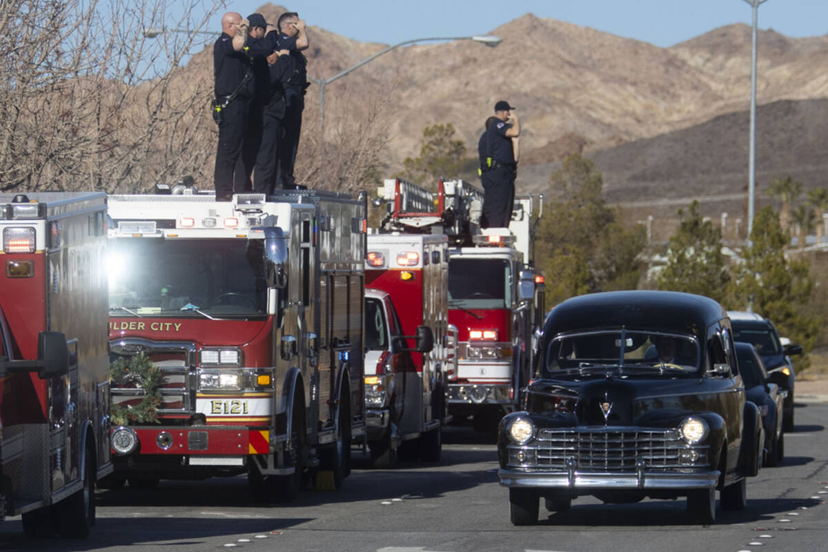 The procession to a funeral service for Metropolitan Police Department officer Briar Huff is se ...