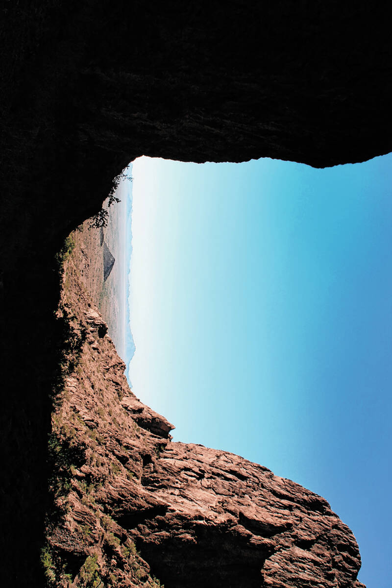 Looking west from inside Palm Canyon. (Deborah Wall)