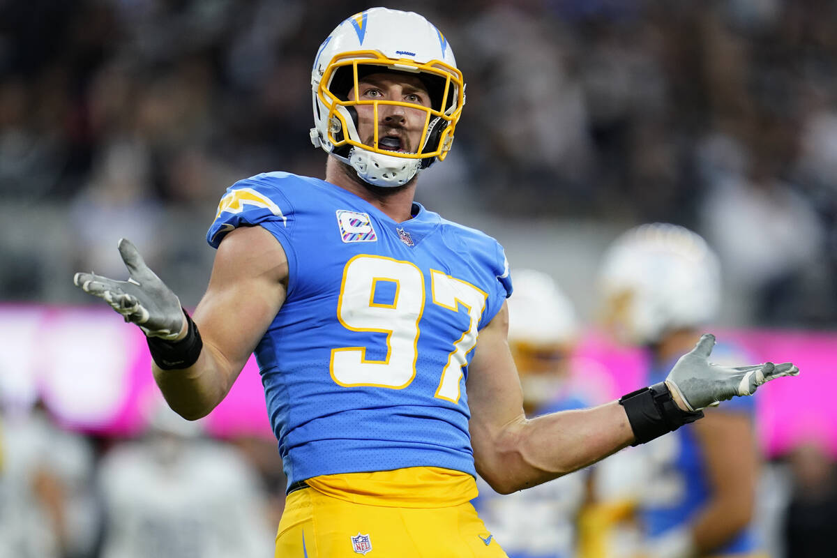 Joey Bosa discusses Derek Carr comments ahead of Chargers-Raiders