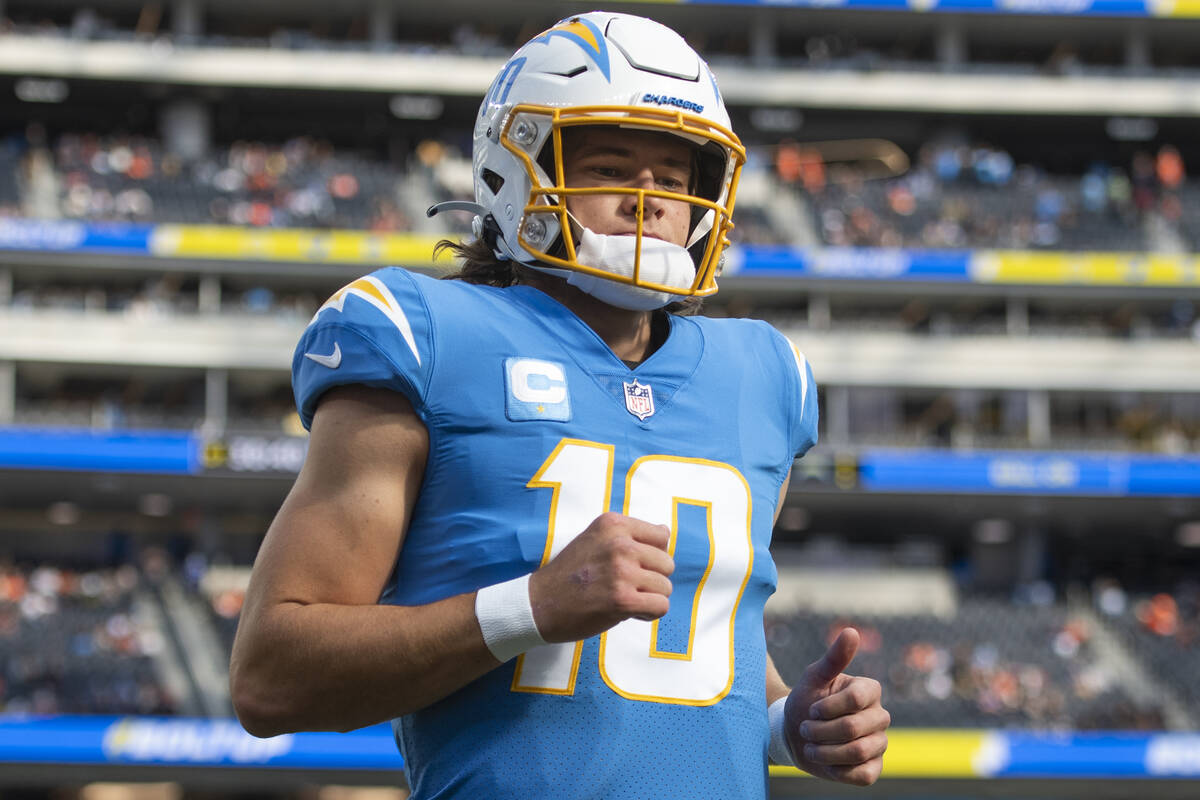 Justin Herbert leads Chargers against Raiders, Ed Graney, Sports