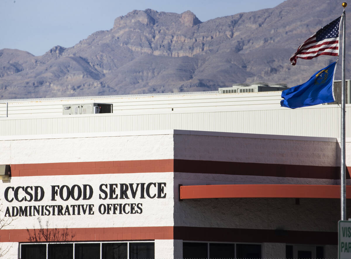 The Clark County School District food distribution service is shown on Monday, Jan. 10, 2022, i ...