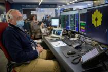 NASA James Webb Space Telescope Project Manager Bill Ochs monitors the progress of the observat ...