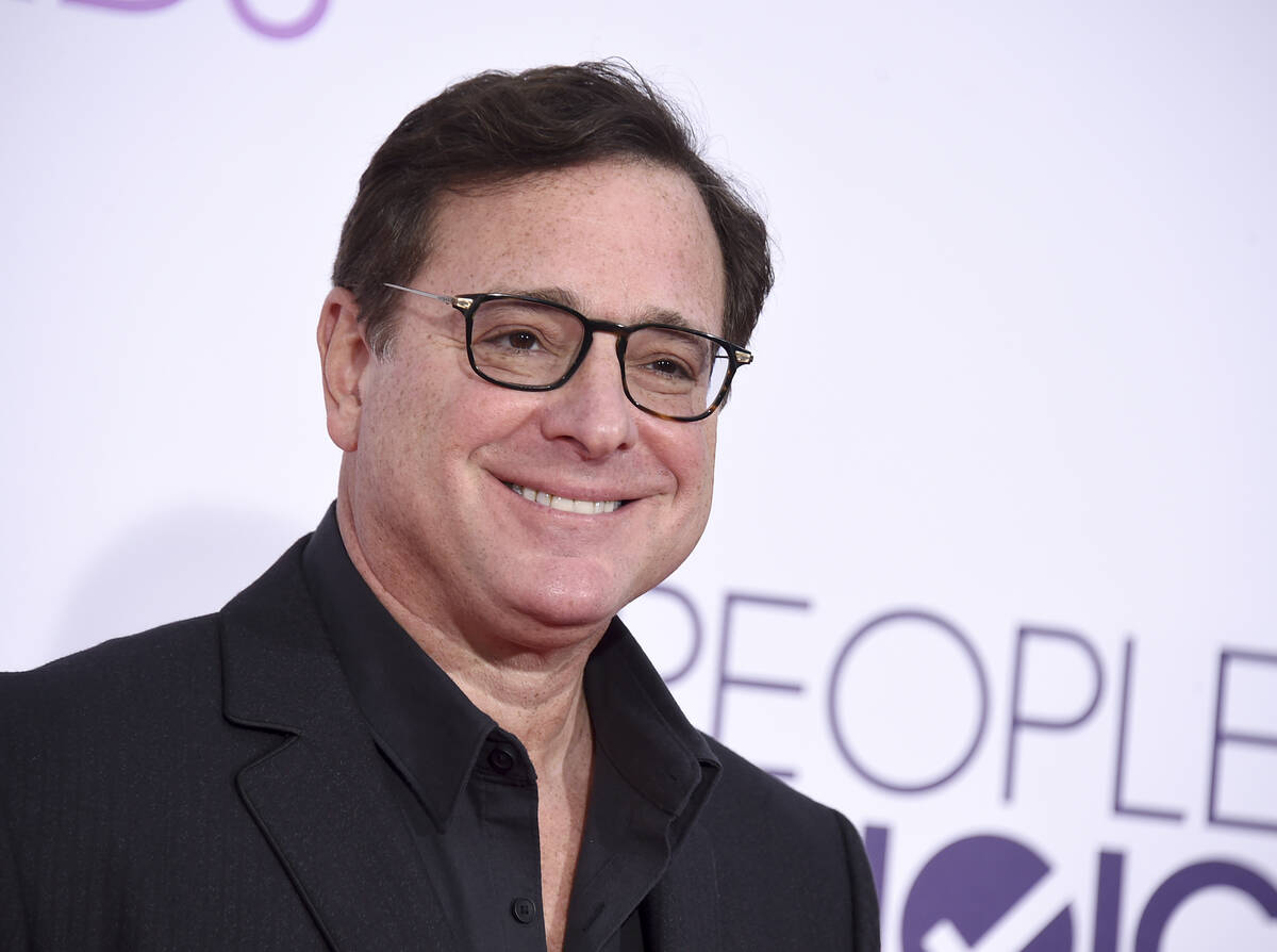 FILE - Bob Saget arrives at the People's Choice Awards at the Microsoft Theater on Wednesday, J ...