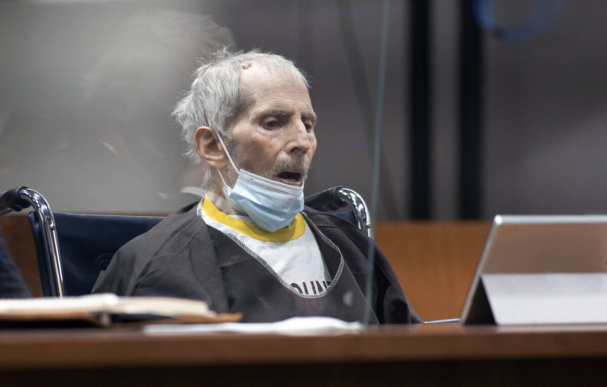 New York real estate scion Robert Durst, 78, sits in the courtroom as he is sentenced to life i ...