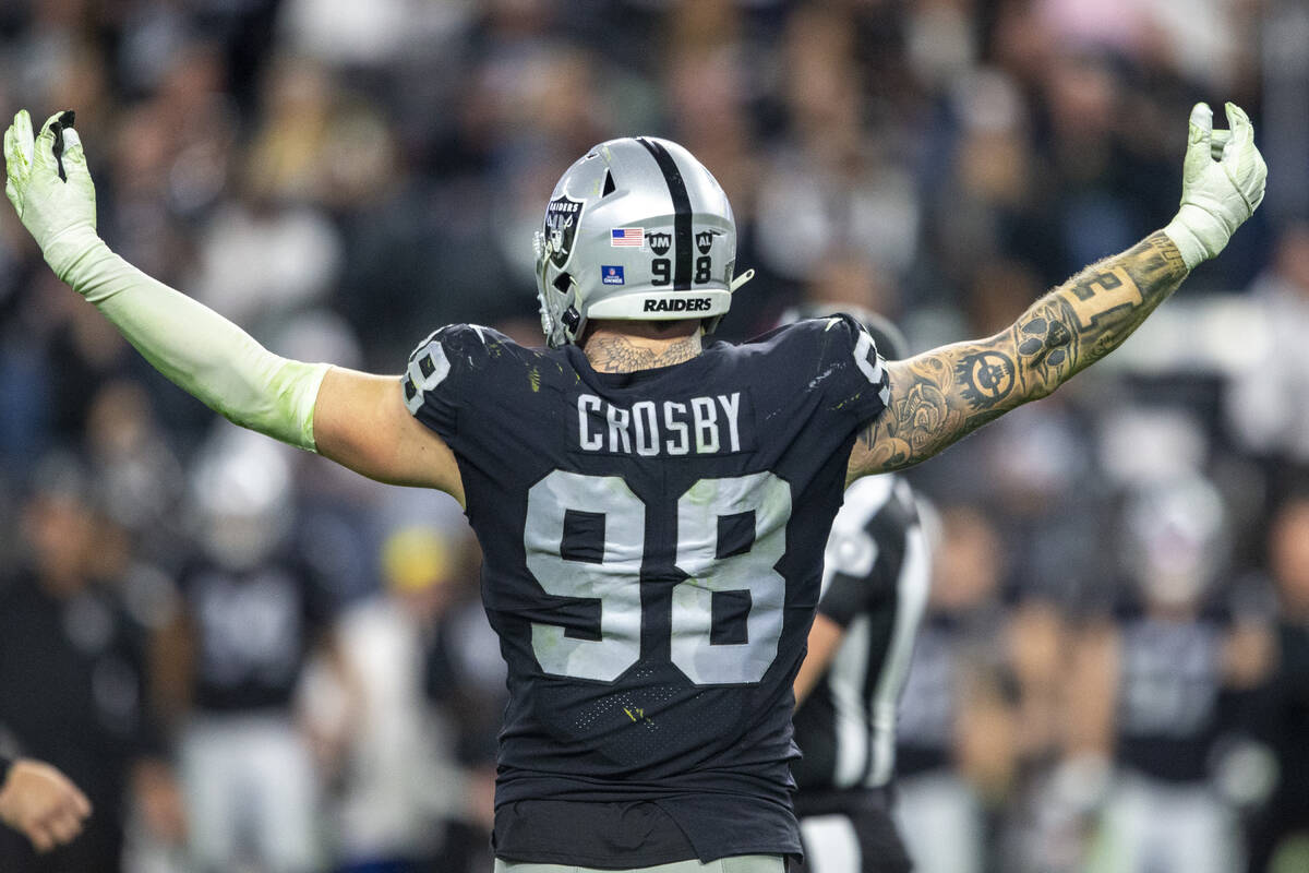 It's about giving back' for Maxx Crosby, the Raiders' Walter Payton Man of  the Year nominee