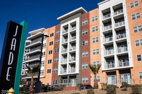 Jade, a luxury apartment complex that recently sold, are shown on Wednesday, Jan. 12, 2022, in ...